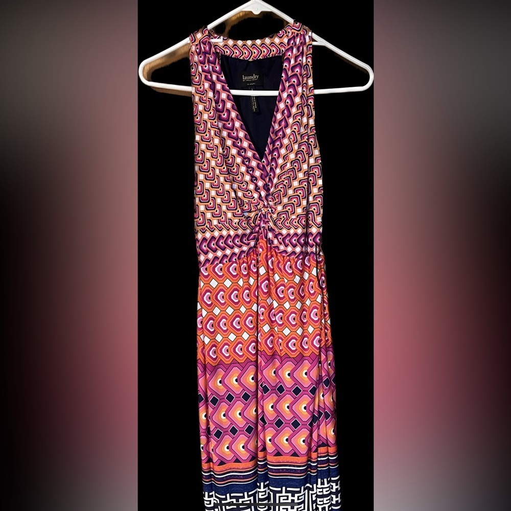 🚨🚨 Laundry by Shelli Segal sleeveless dress size 2 small Like new - Picture 4 of 9
